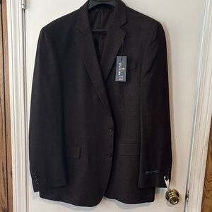 Stafford Men’s Black Two-Button Textured Sport Coat
